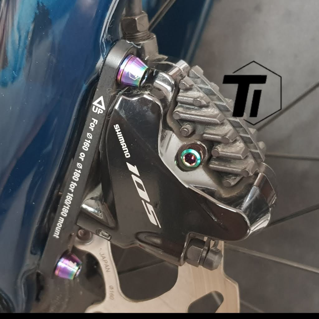 Titanium Bolt for Road bike Hydraulic Disc Brake Caliper Mount  BR-R9200 BR-R9170 BR-R8070 R9270 105 Ultegra Dura Ace