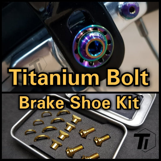 Titanium Rim brake shoe bolt Upgrade kit Shimano & Sram Campanoglo 5800 6800 9000 105 Ultegra Dura ace