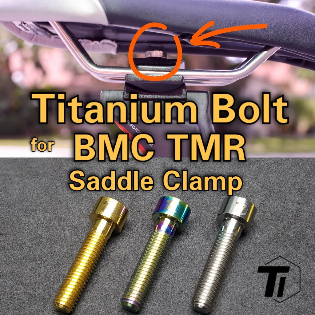 Perno de titanio para abrazadera de sillín BMC Timemachine Road TMR | Máquina del tiempo 01 02 TM01 TM02 TMR01 TMR02 Máquina de seguimiento TR01