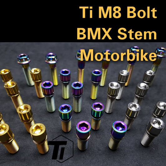 Titanium M8 Cap BMX Vorbauschraube für Fit, Fiend, Fly BMX, WeThePeople, Sunday, Kink, Cult, Eastern, Haro, Mongoose, Elite BMX, Stolen