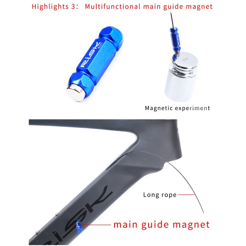 Magnetyczne narzędzie do wewnętrznego prowadzenia okablowania | Narzędzie do wewnętrznego prowadzenia linek IR-1.2 Magnes Shimano SRAM Dura Ace Jagwire