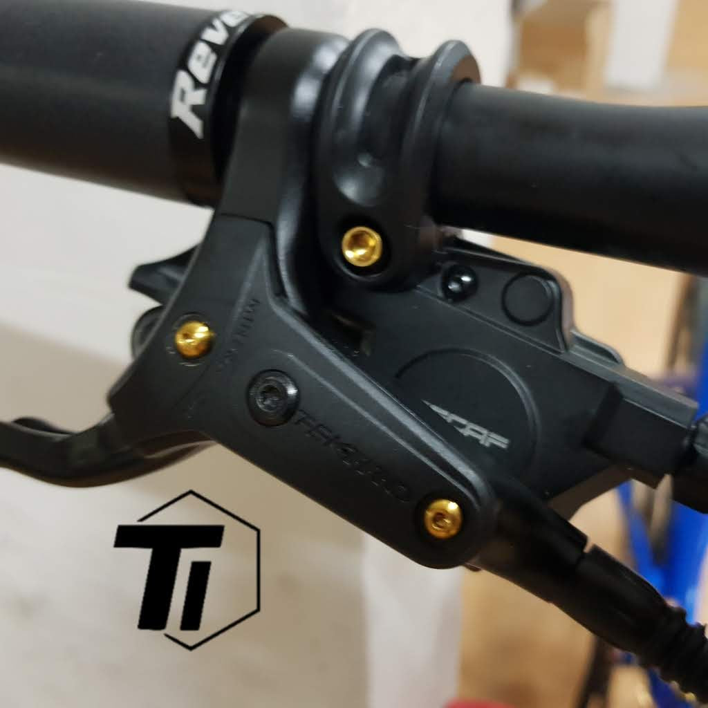 Kit de mise à niveau des boulons de frein hydraulique Titanium Tektro - Auriga Titanium Screw Bicycle MTB Grade 5 Singapore