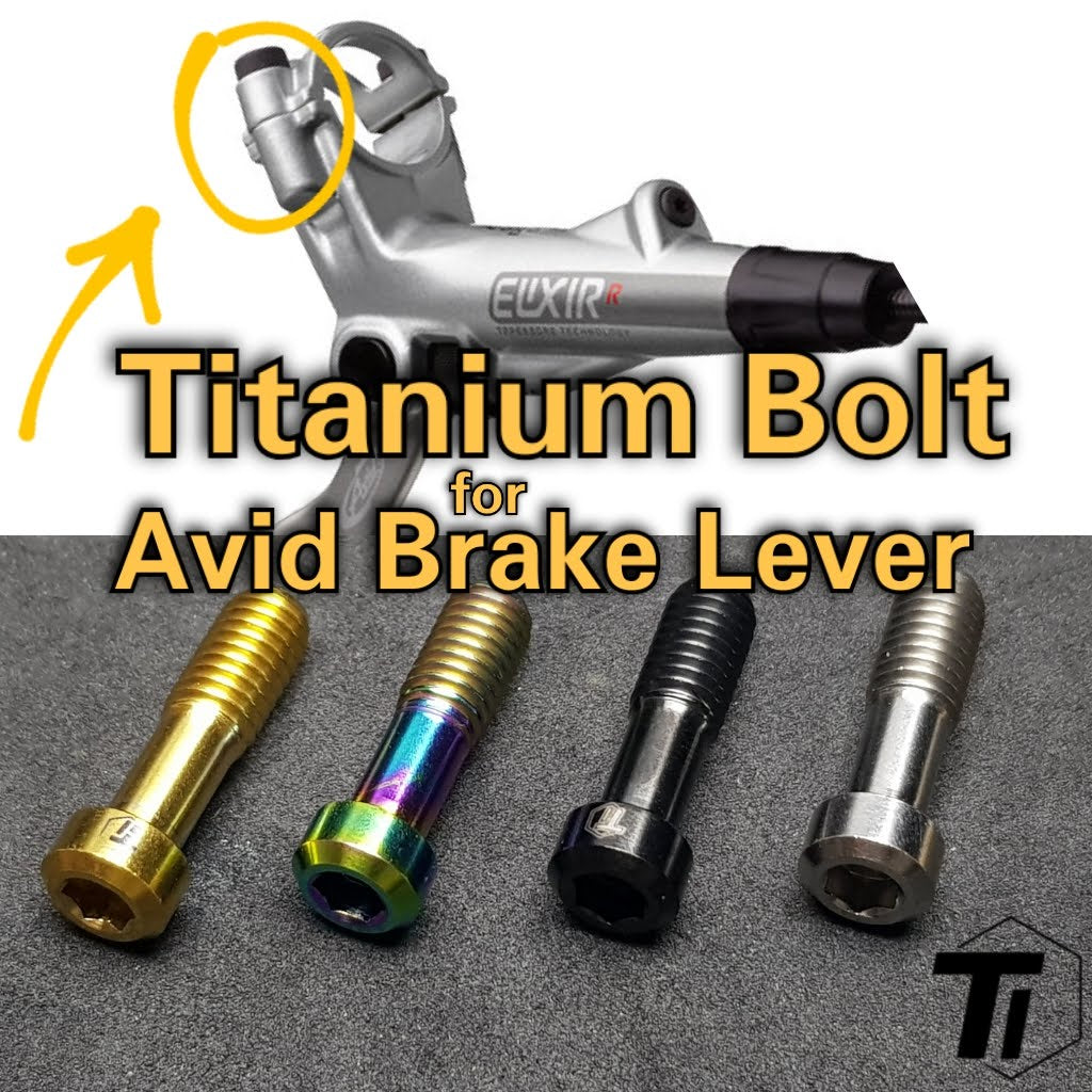 Titanbult för Avid Elixir Brake Lever Clamp bolt | Elixir 3 5 9 CR FR5 FR7 M6x20 | Titanium Screw Grade 5 Singapore