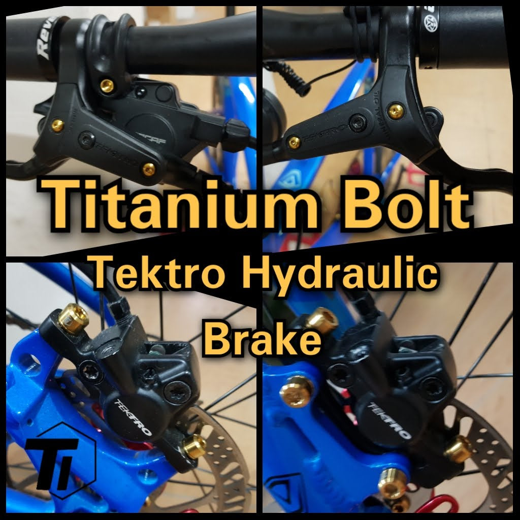Titanium Tektro Hydraulická brzdová šroubová sada pro upgrade - Auriga Titanium Screw Bicycle MTB Grade 5 Singapur