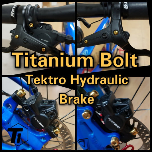 Kit di aggiornamento bullone freno idraulico Titanium Tektro - Auriga Titanium Screw Bicycle MTB Grado 5 Singapore