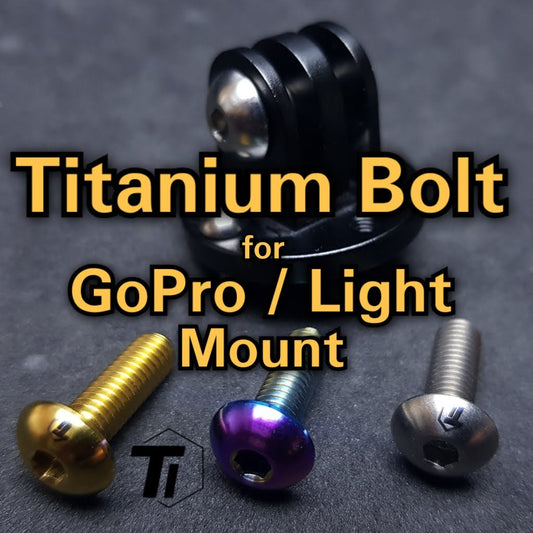 Titanium Bout voor GoPro Camera Front Light Mount | Houder Garmin Wahoo Hammerhead Quadlock Brompton Moon Pikes Aceoffix