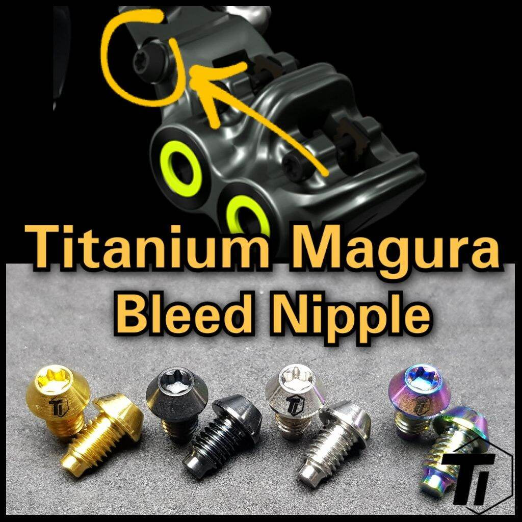 ไทเทเนียม bolt bleed หัวนมสำหรับ Magura เบรค - MT2 MT4 MT5 MT5e MT7 MT8 สกรูไทเทเนียมจักรยาน MTB เกรด 5 สิงคโปร์