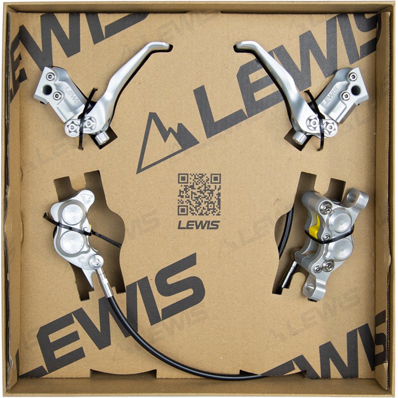 Lewis LV4 Quad 4 zuigersrem voor Enduro Downhill &amp; Trail radiale cilinder | Superlichtgewicht MTB-ontwerp | Gratis wereldwijde verzending