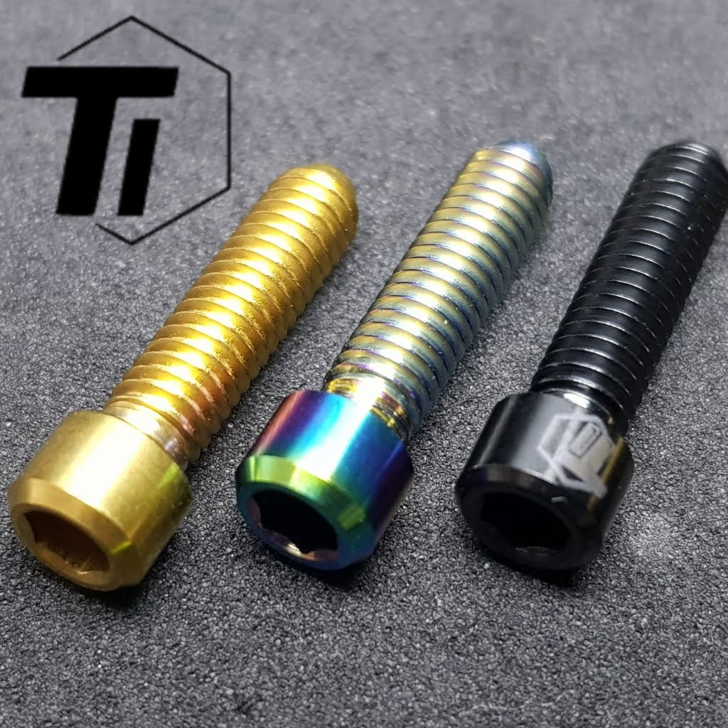 Ti-Parts Perno de titanio para desviador Tornillo de límite B de ajuste alto y bajo | Shimano SRAM M9120 M8120 M8100 M8000 M7100 XT SLX