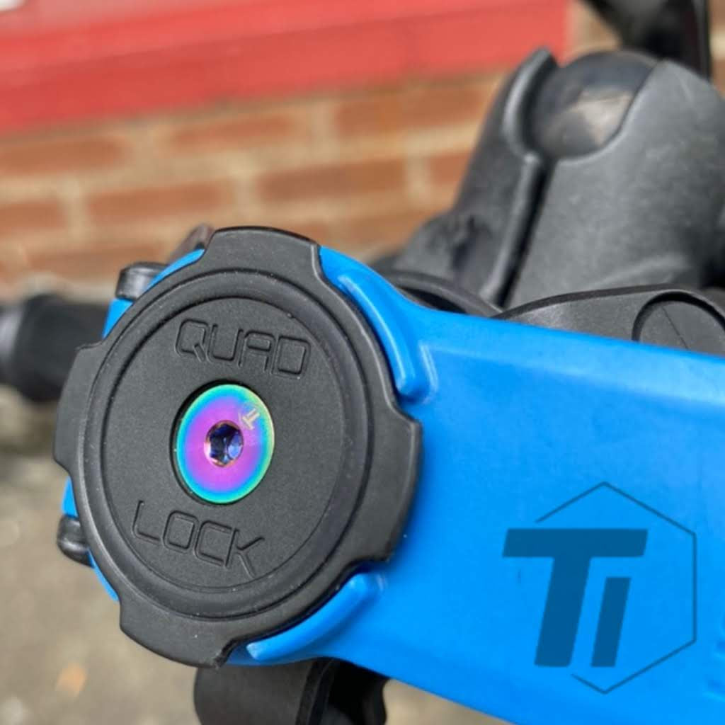 쿼드락 스마트폰 홀더 마운트용 Ti-Part 티타늄 볼트 | Quadlock 360 자전거 및 오토바이 티타늄 나사 자전거