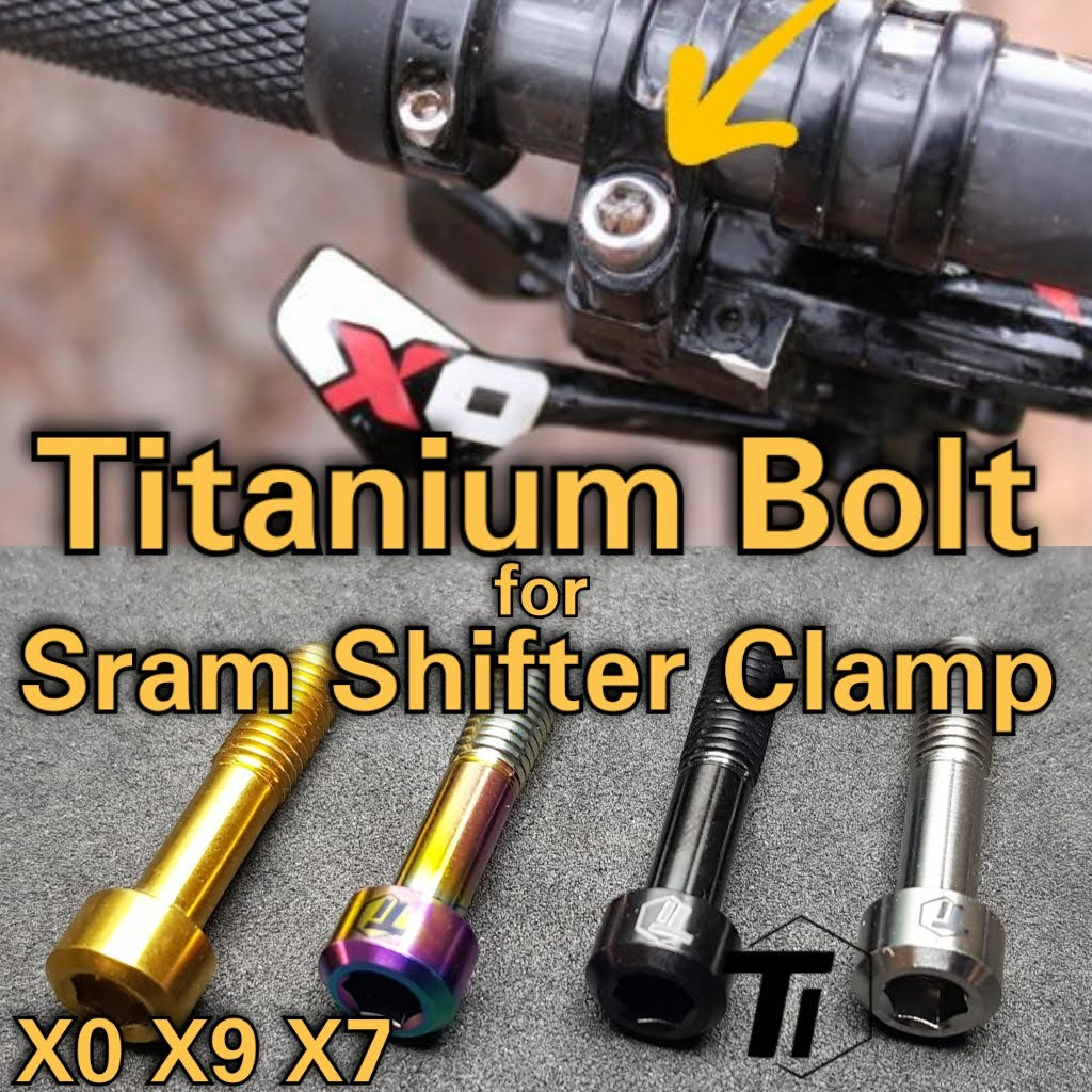SRAM MTB 트리거 시프터 클램프 X0 X9 X7 2006 - 2012용 티타늄 볼트 | 변속 레버 트리거 클램프 볼트 키트 나사