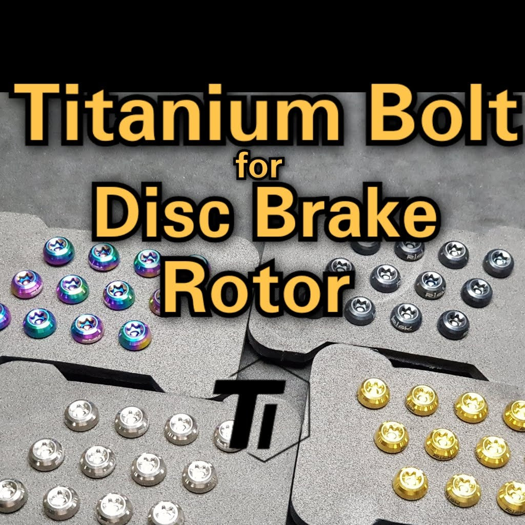 Titanový šroub rotoru kotoučové brzdy 12ks Shimano &amp; Sram Magura Birdy Torx MT5 MT7 M9120 M8120 M8100 M8000 M7100 Ti-díly