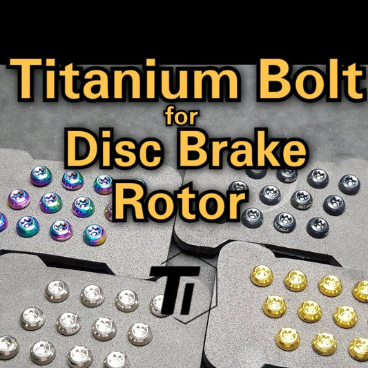 Titanium skivebremse Rotor bolt 12 stk Shimano &amp; Sram Magura Birdy Torx MT5 MT7 M9120 M8120 M8100 M8000 M7100 Ti-Parts
