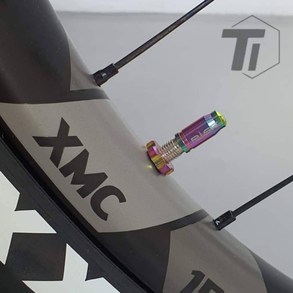 Tapa de válvula de titanio Presta Schrader para patinete eléctrico Brompton T-Line Pikes Aceoffix Royale Camp Birdy Volck Z1