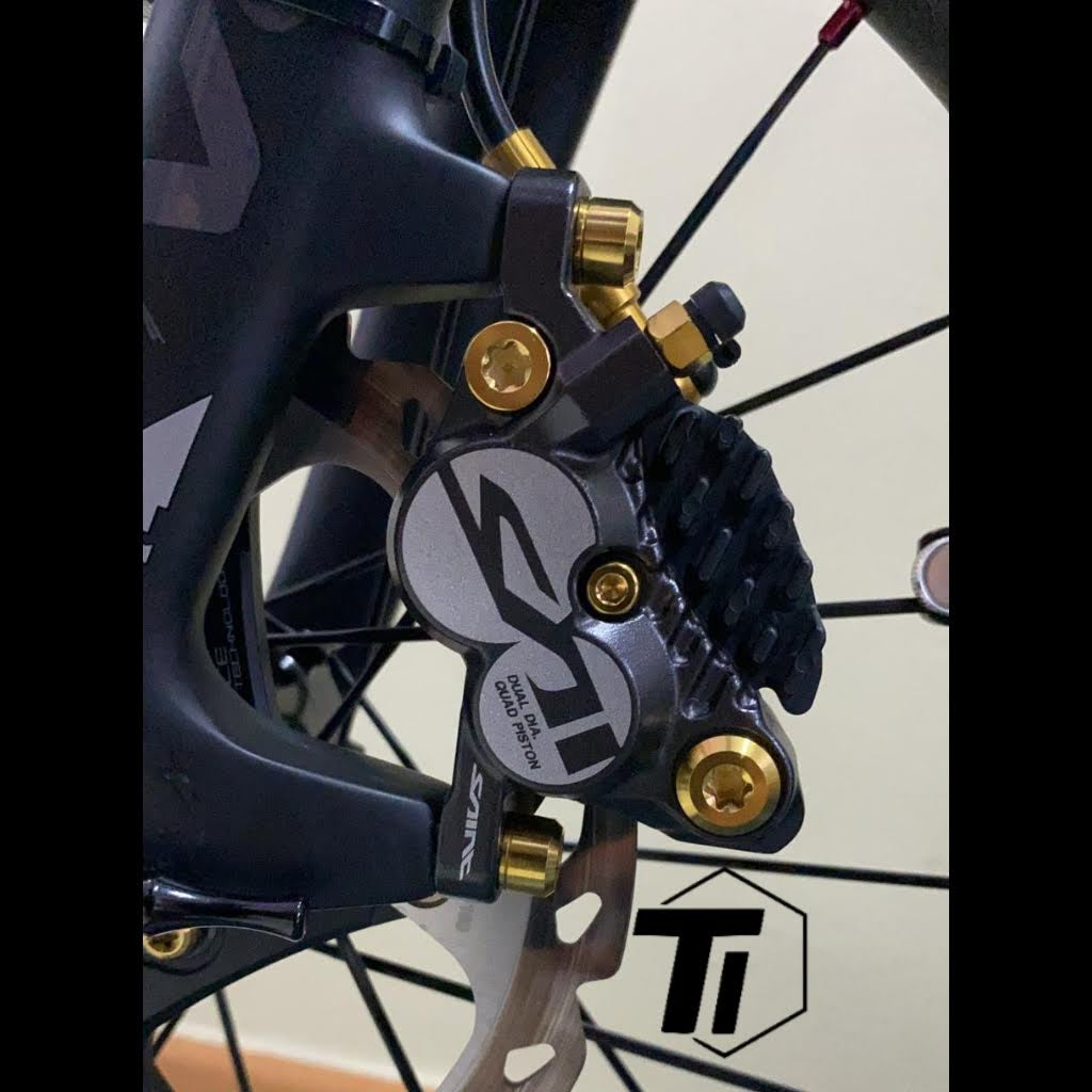 Titanium M820 M640 Shimano Saint Zee M8020 Bremsekaliber Bolt kit Titanium Screw Cykel MTB Grade 5 Singapore