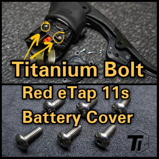 Tornillo de titanio para palanca de cambios Sram Red eTap, cubierta de batería, tornillo de titanio de 11 velocidades, bicicleta MTB, grado 5, Singapur