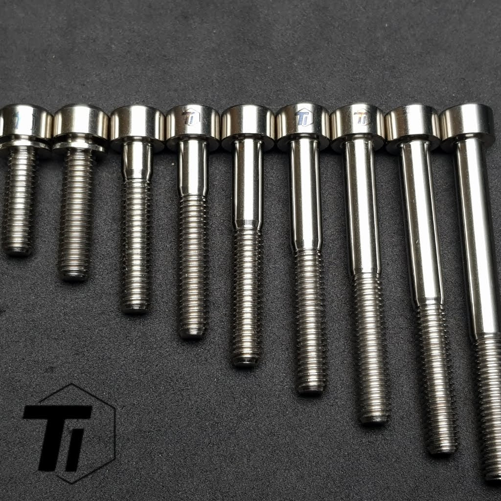 Ti-Parts Titanium M6 skaftskruv för cykelskruv M6x16 M6x18 M6x20 M6x25 M6x30 M6x35