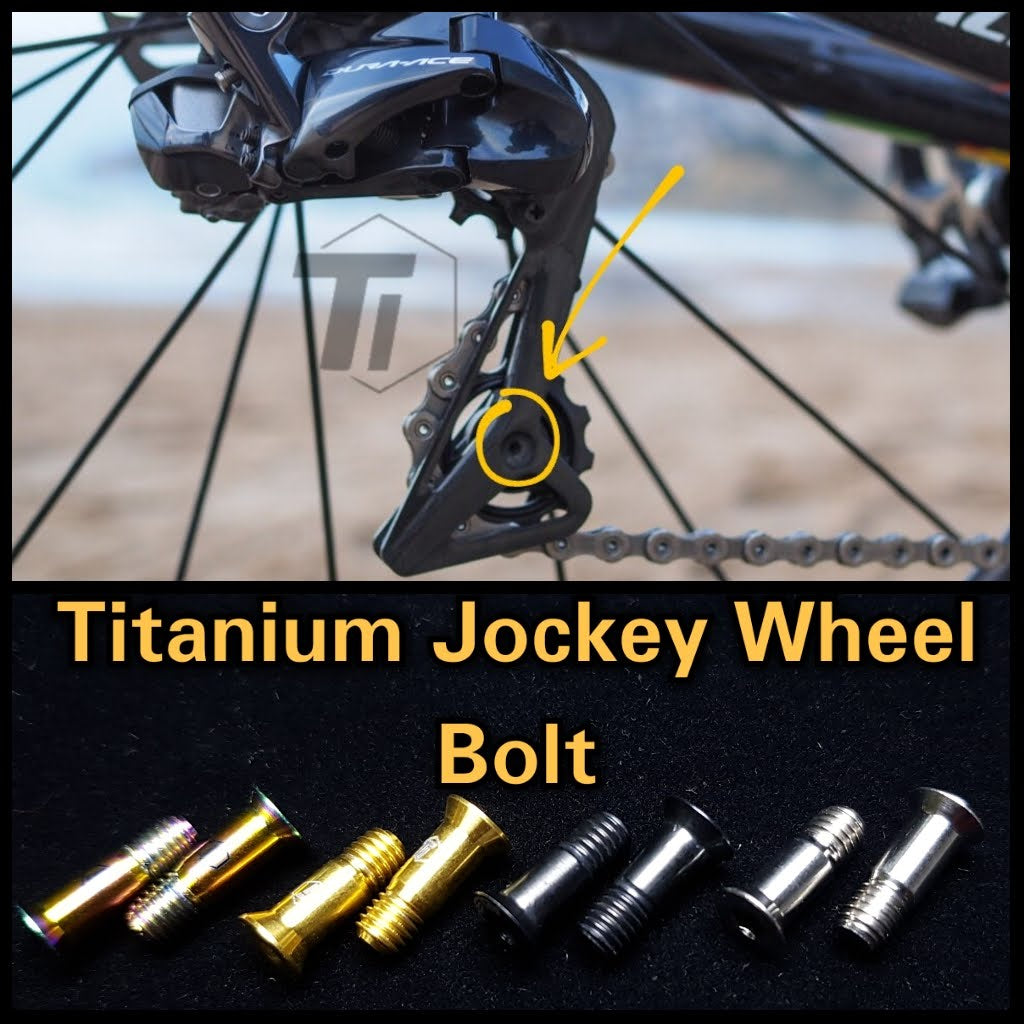 Ti-Parts Titanium Jockey μπουλόνι τροχού | Shimano SRAM 14,2 mm τροχαλία 15,4 mm Ποδήλατο δρόμου MTB M9200 M8100