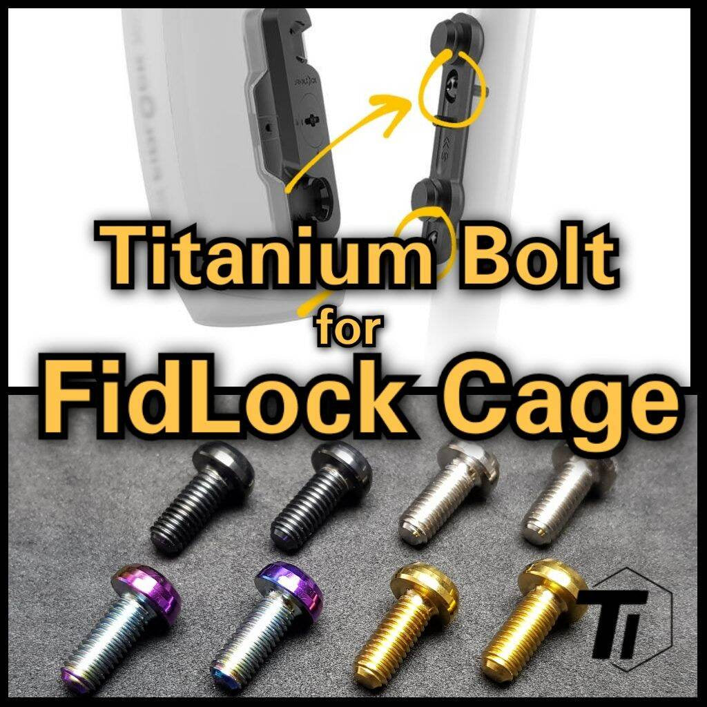 Perno de titanio para botella Fidlock Twist Cage | Botella de agua magnética base bicicleta Botella mágica Monkey Link Trigo MTB