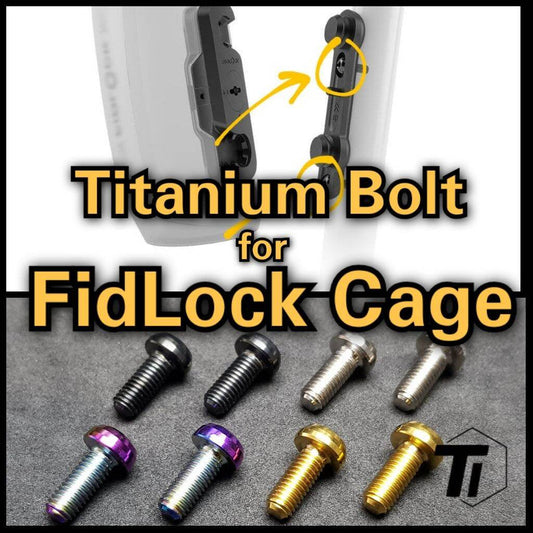 Titanium Bout voor Fidlock bidon Twistkooi | Magnetische bidonfietsbasis Magic bidon Monkey Link Trigo MTB