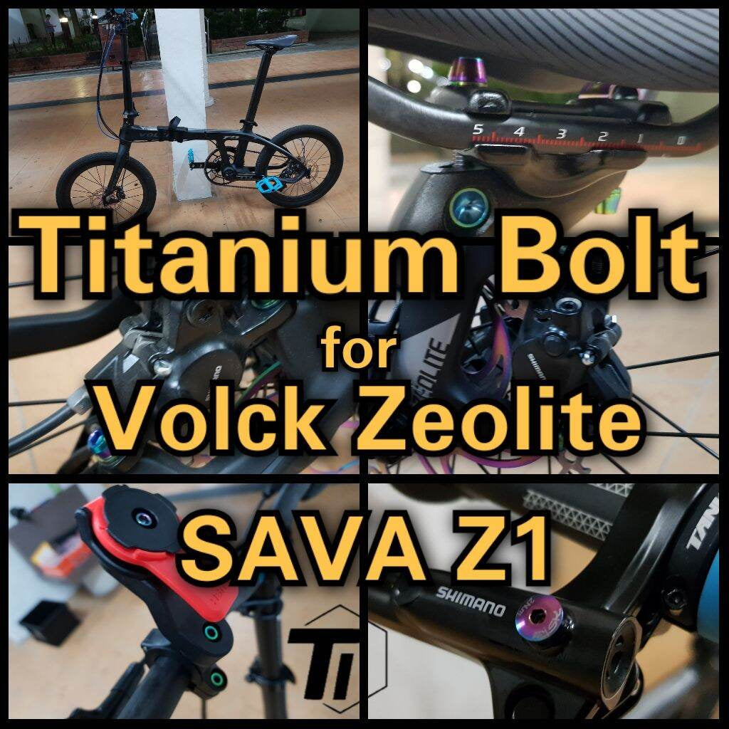 Parafuso de titânio para volck zeolite, kit de atualização de parafuso de titânio sava z1, parafuso de titânio para bicicleta mtb grau 5 cingapura