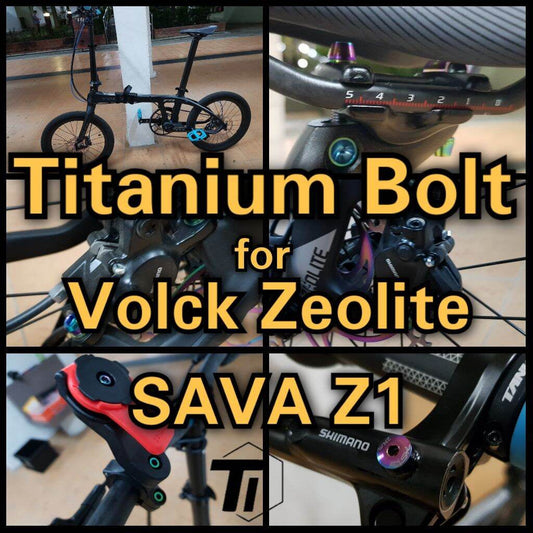 Perno de titanio para Volck Zeolite Kit de actualización de pernos de titanio Sava Z1 Tornillo de titanio Bicicleta MTB Grado 5 Singapur