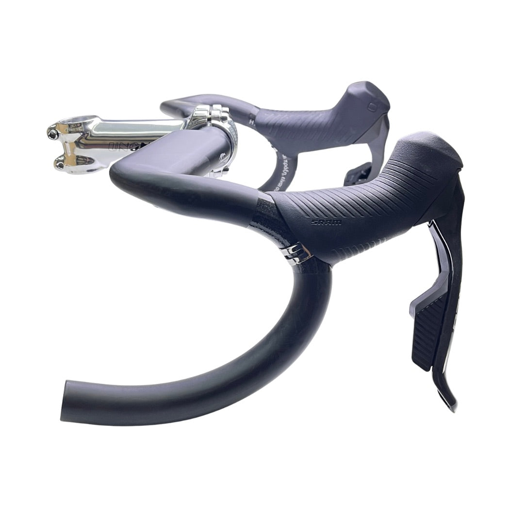 مقود ASCENT AEROO Aero | 30 سم بجزء علوي ضيق، مصمم للنساء والشباب وراكبي الدراجات ذوي الأكتاف الضيقة