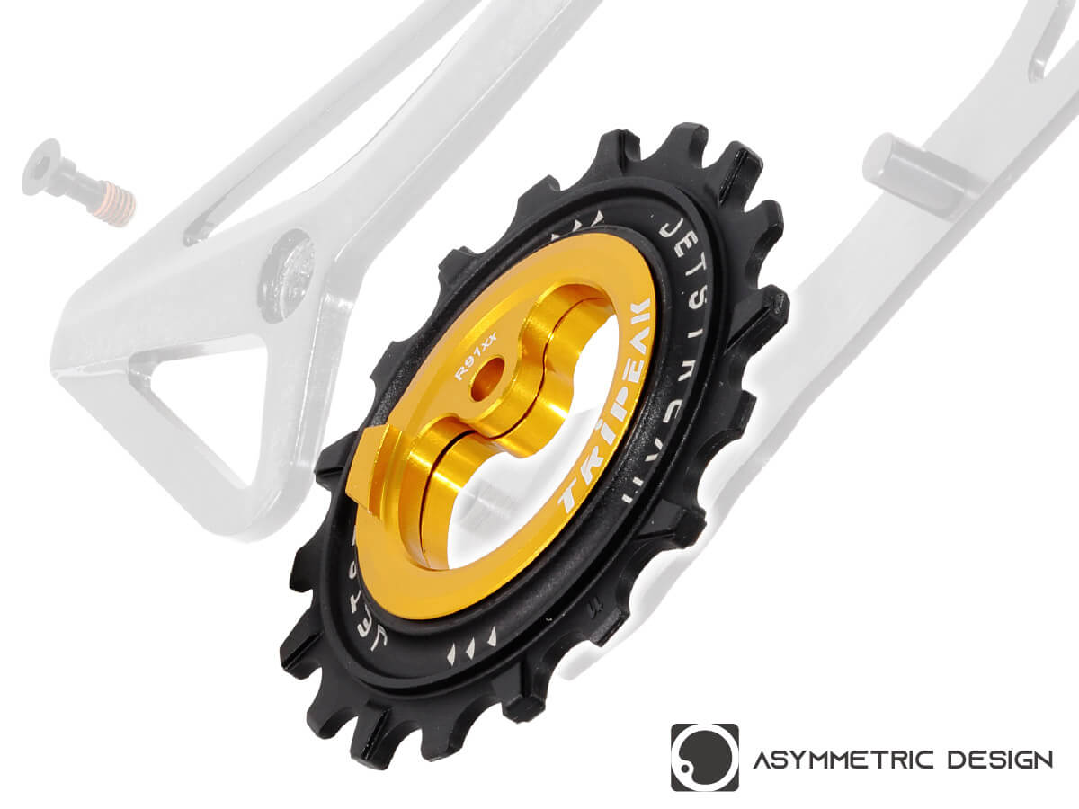 TRiPEAK Jetstream Pro Ceramic Pulley Wheel 11T/18T | Shimano GRX 1x/2x | Asymmetric Oversized Pulley Wheel (AOPW) OSPW