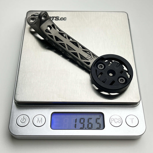 Suporte para computador CRW Works HB01 em titânio, impresso em 3D | Garmin Wahoo | Série Team