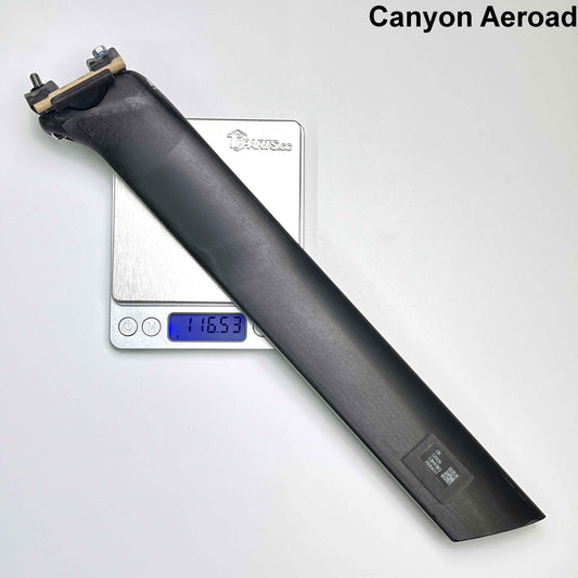 GANNA AERO FIN Carbon Seatpost CANYON Aeroad 2023-2026 | from 115g, Biomimetic Shark Fin Aero Design