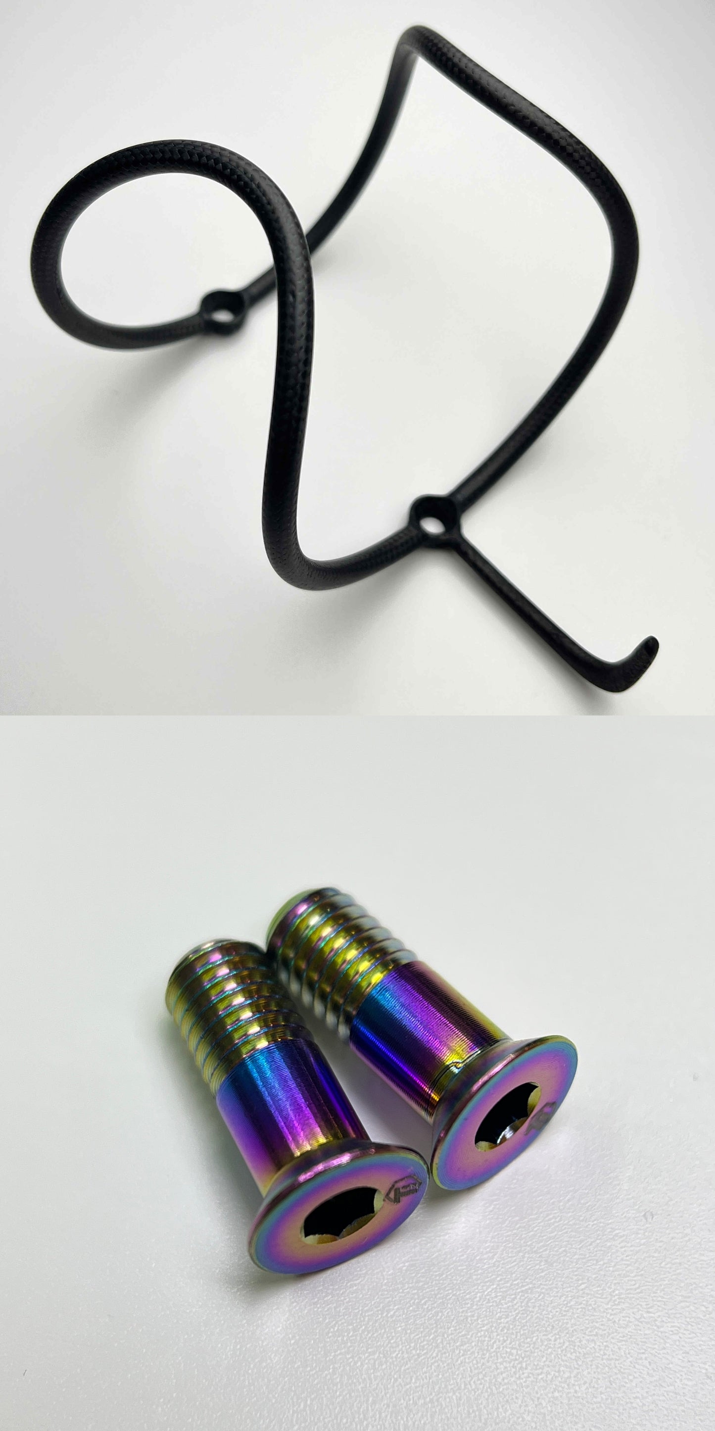 TiParts 5.6g CARBON Bottle Cage | ULTRA Lightweight with Special Hollow Ti Bolt