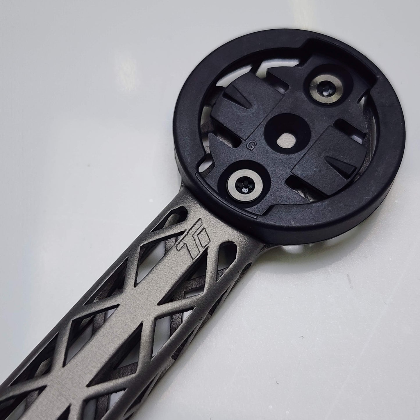 Soporte para ciclocomputador Colnago CC01 impreso en 3D de titanio | Garmin Wahoo Bryton | Serie Team