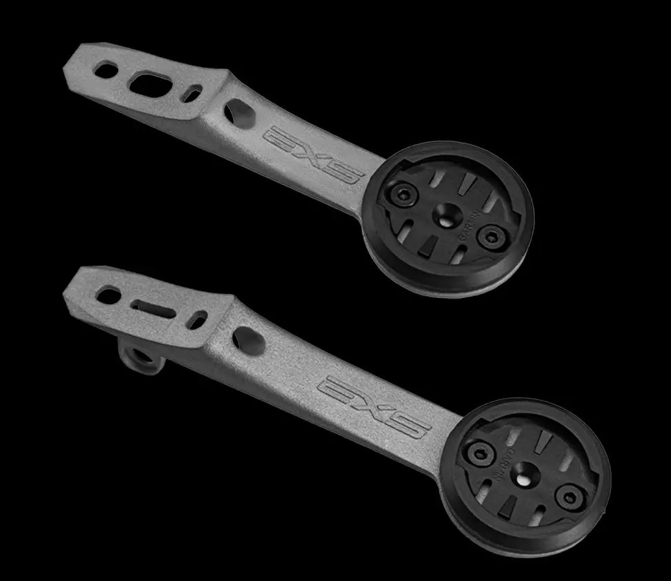 EXS Titanium Computer Mount for Aerover Integrated Handlebar | Garmin Wahoo Bryton