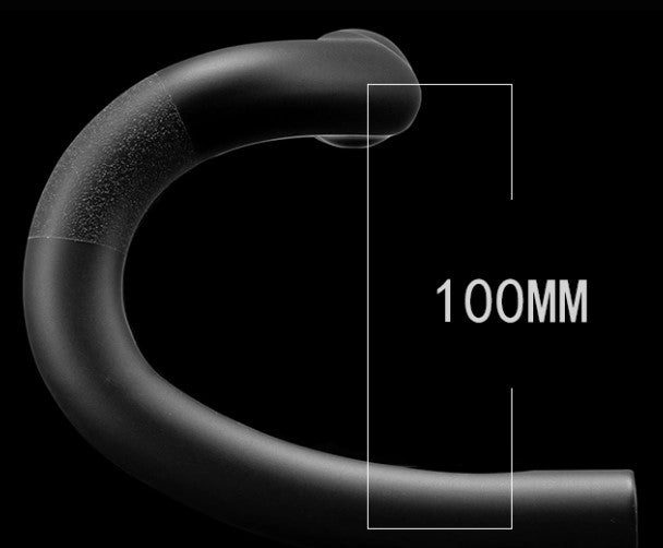 EXS R200 Road/Gravel Carbon Handlebar | 200g, Ergonomic Low Drop