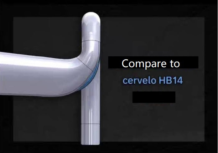 EXS 사이클링 Cervelo S5 통합형 카본 핸들바 360mm | HB14 2022-2026