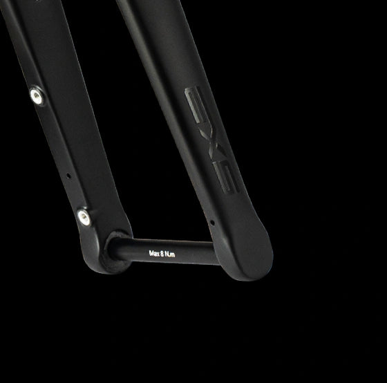 EXS FK-00 Integrated Fork | Internal Cable Routing, 31.8mm D-Shape Steerer