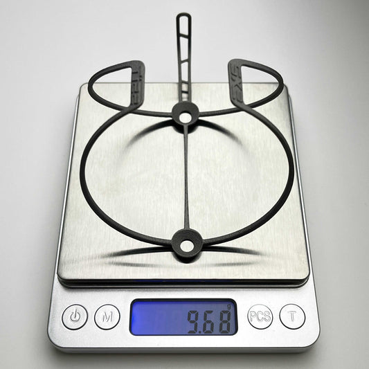 قفص زجاجة EXS خفيف الوزن من التيتانيوم بوزن 14 جرامًا | تيتانيوم مطبوع بتقنية الطباعة ثلاثية الأبعاد