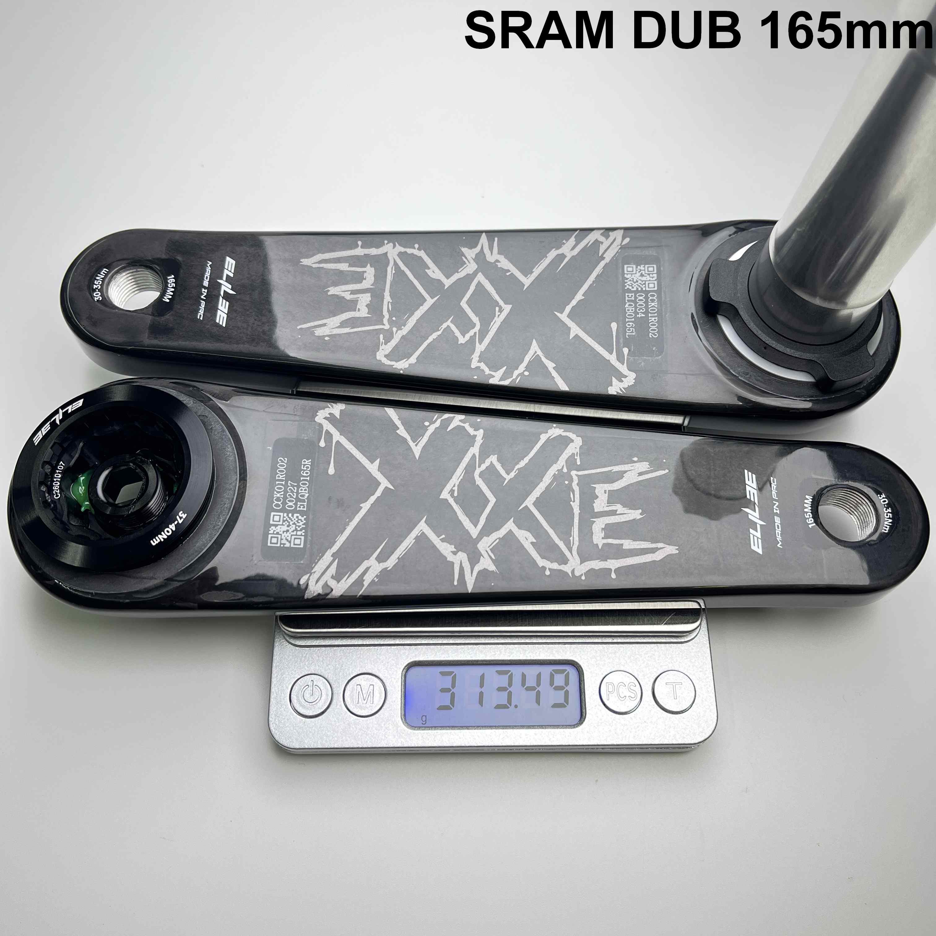 Elilee X310 Carbon Crankarms | 310g Ultralight DUB/24mm Road Crank