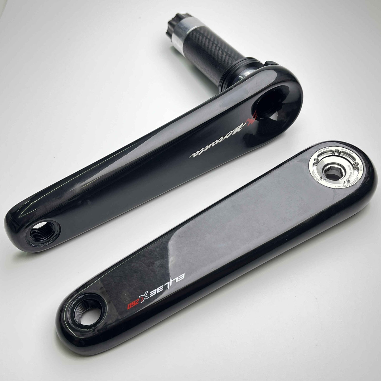 Brazos de biela de carbono Elilee X260 X-Novanta | Eje de 28 mm SRM, XCadey