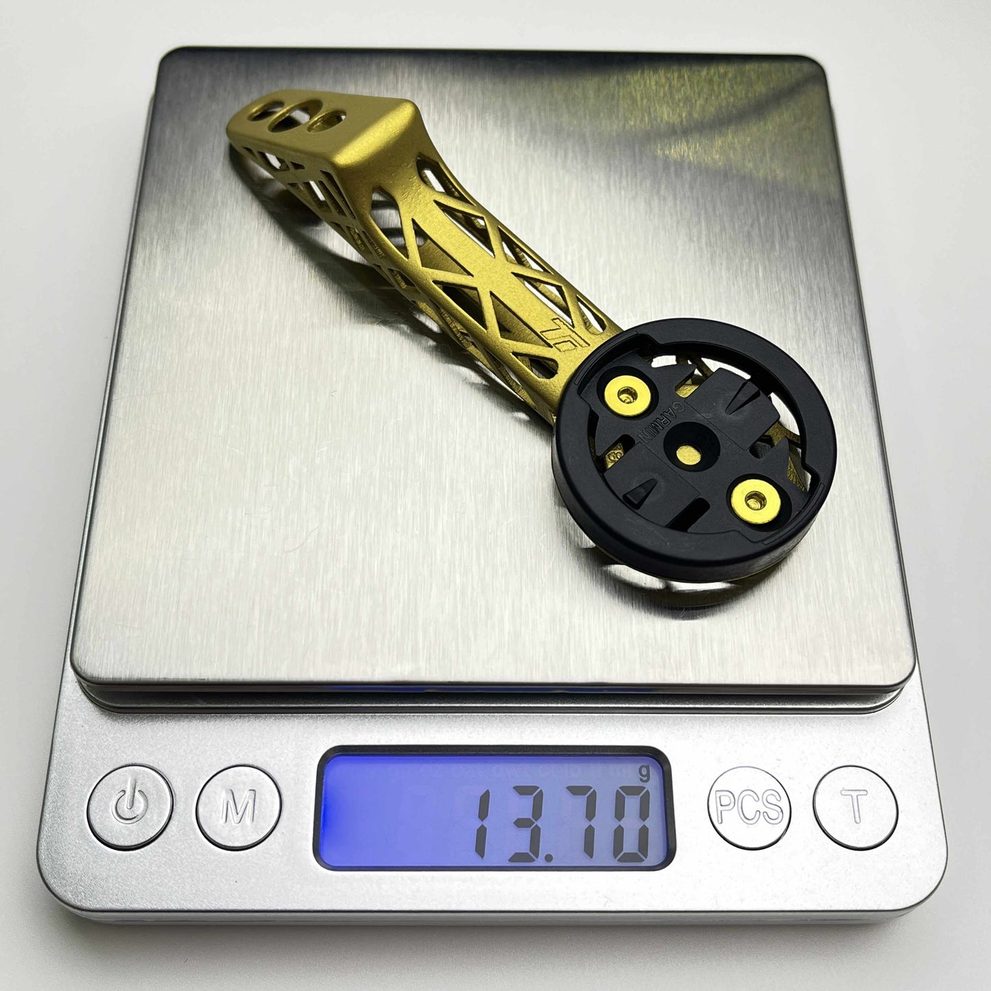 Dudukan Komputer Titanium Cetak 3D Black Inc (Factor) | Garmin Wahoo Bryton | Seri Tim