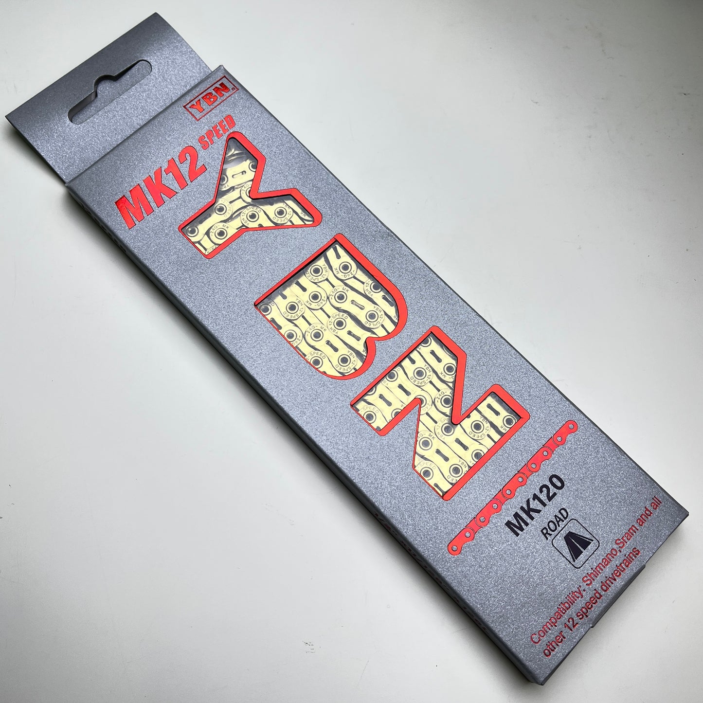 YBN Flat Top Bicycle Chain for SRAM 12s 11s | Red Force XPLR Eagle XX1