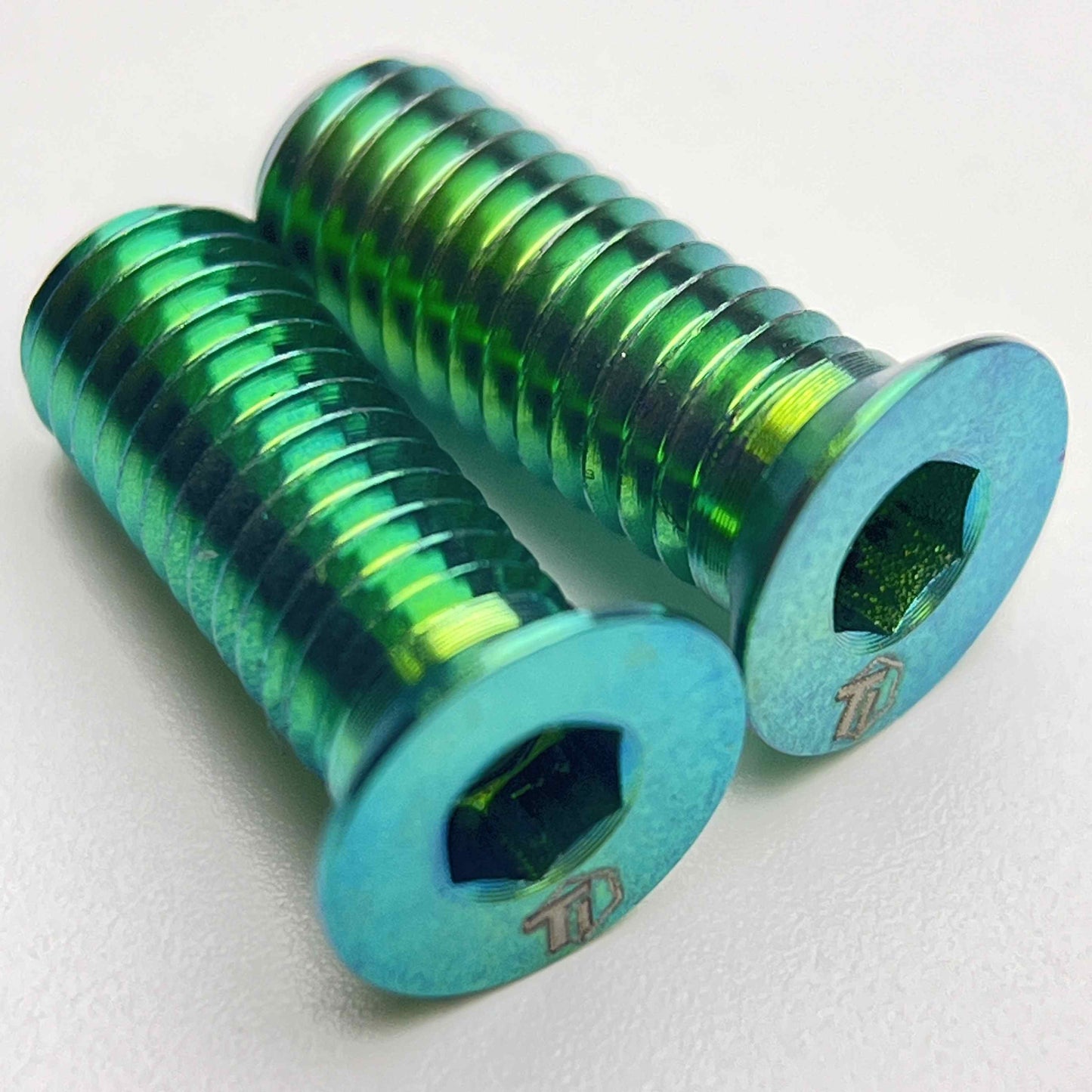 Flush Mount Titanium Bottle Cage Bolts | Ultralight Hollowed Design