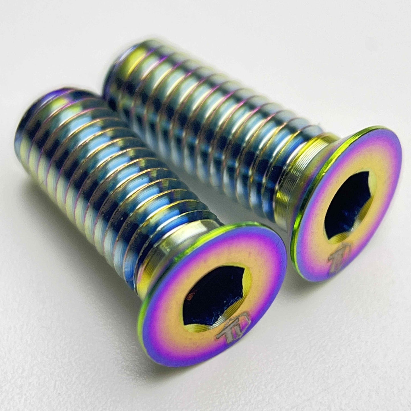 Flush Mount Titanium Bottle Cage Bolts | Ultralight Hollowed Design