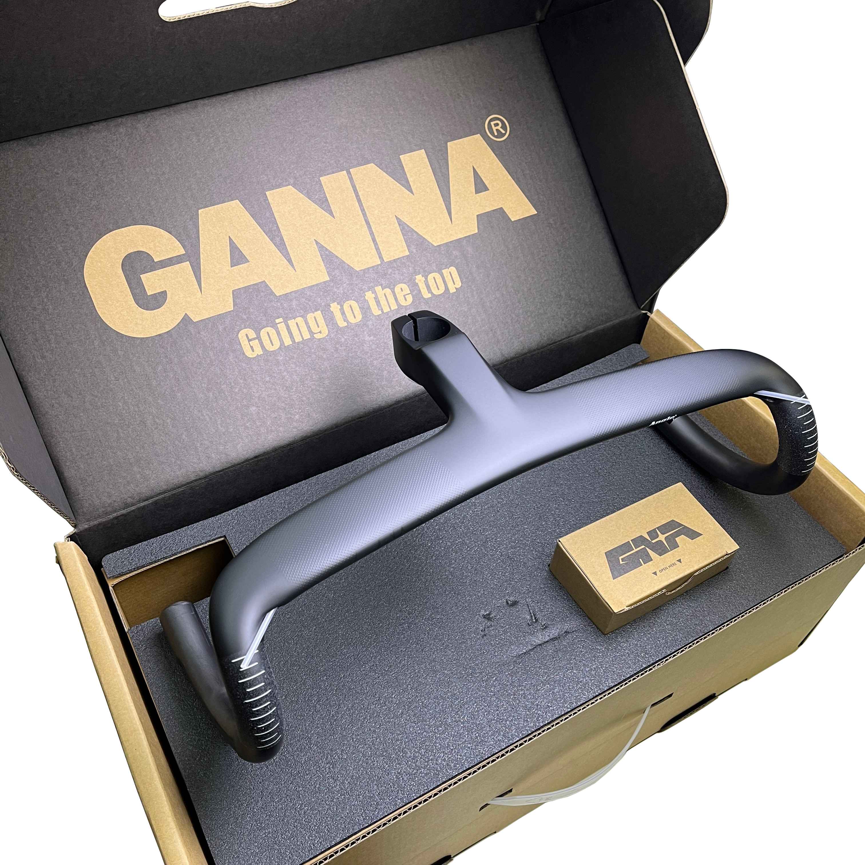GANNA ANGLE° カーボン一体型ハンドルバー | 320g | Ti-Parts – Ti