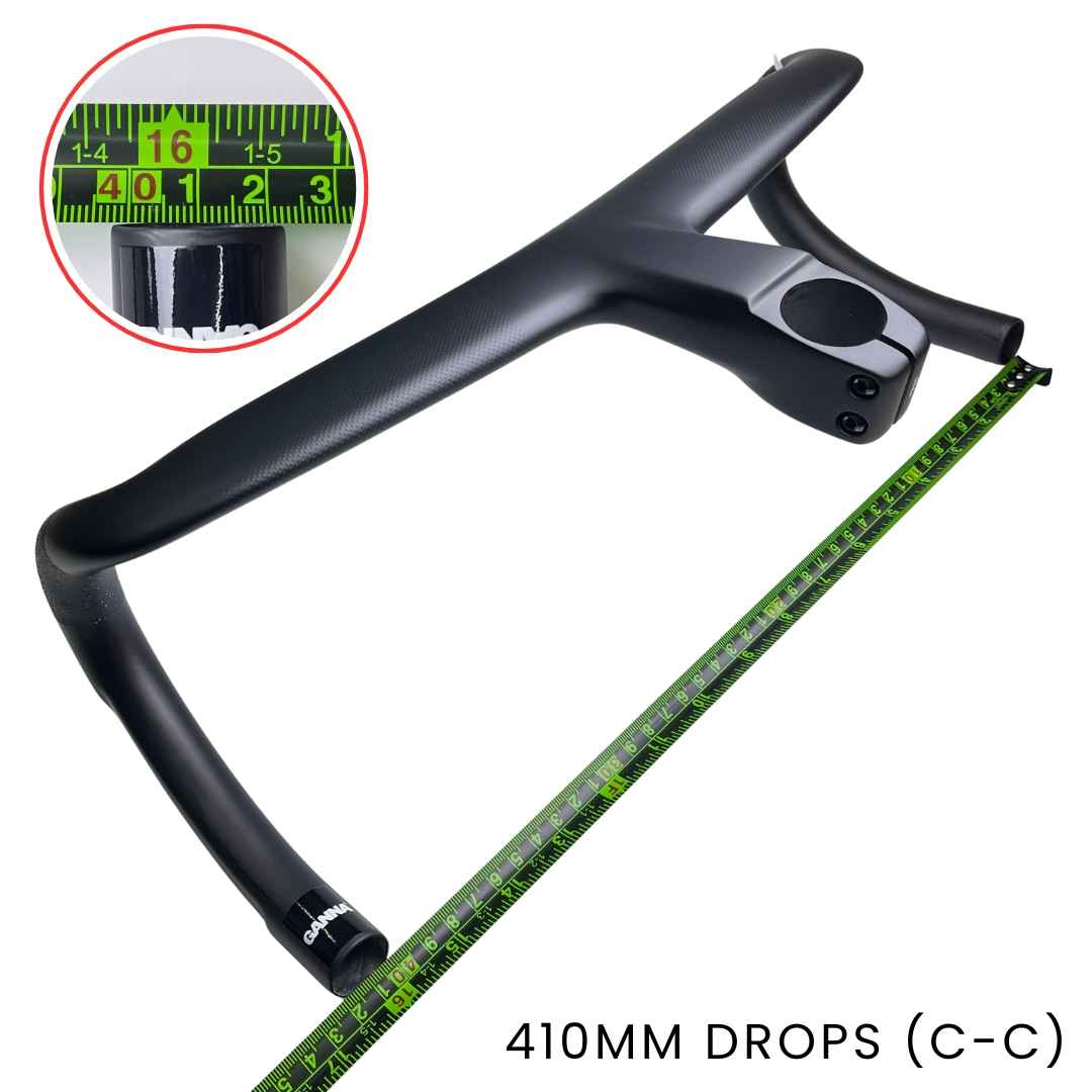GANNA ANGLE° カーボン一体型ハンドルバー | 320g | Ti-Parts – Ti
