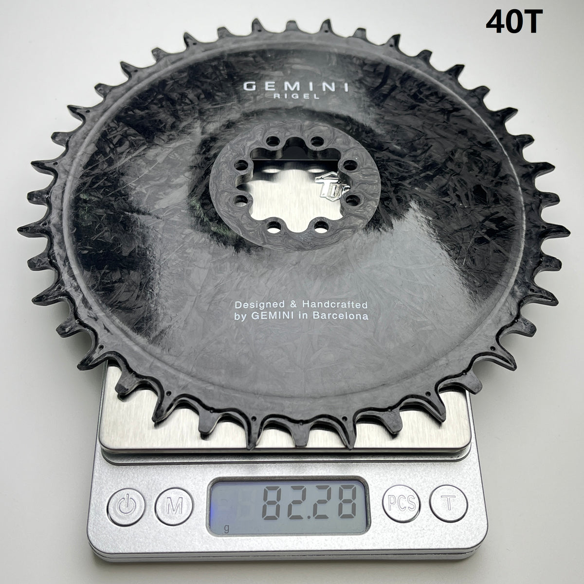 Gemini Composite Rigel Carbon Chainring - Sram 8-Bolts version - 40t weight 82.28g