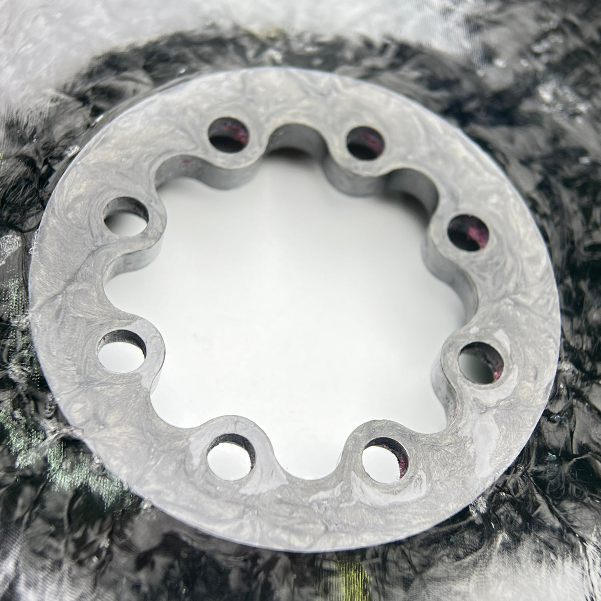 Gemini Composite Rigel Carbon Chainring - Sram 8-Bolts version interfact mounting