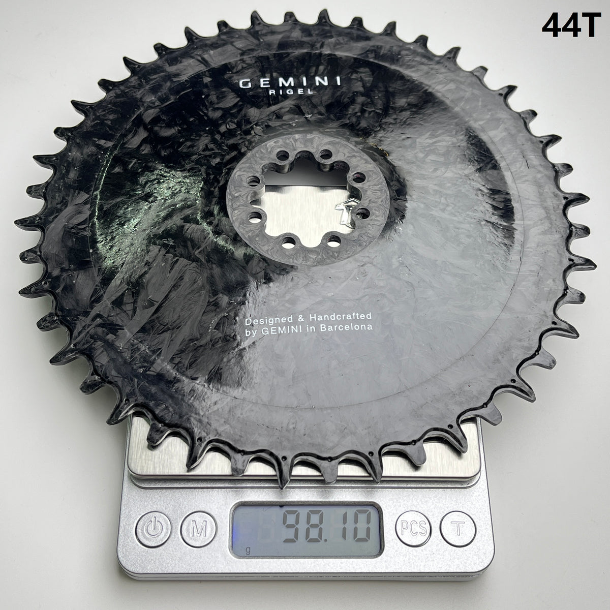 Gemini Composite Rigel Carbon Chainring - Sram 8-Bolts version 44t weight 98.1g