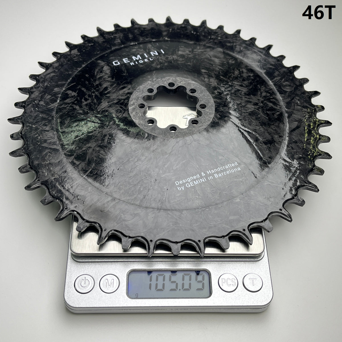 Gemini Composite Rigel Carbon Chainring - Sram 8-Bolts version 46t weight 105.09g
