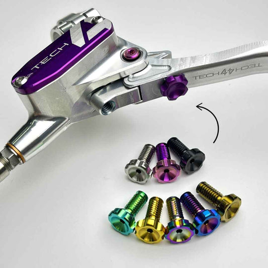 Hope Tech 4 Brake Lever Reach Adjustment & BPC Bolt/Screw Titanium Upgrade | Ti-Parts